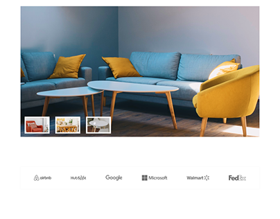 Furniture Website Hi-Fi Landing Page Design