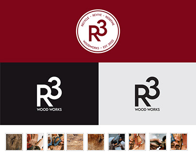 R3 Woodworking Logo and Branding