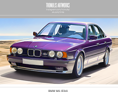 BMW M5 (E34) Illustration