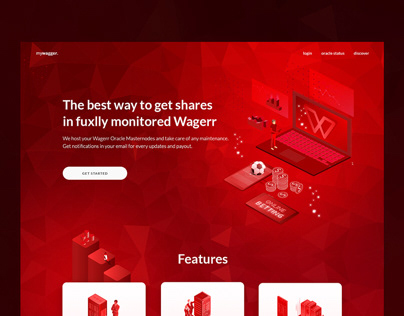crypto investiment landing page web design