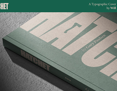 Typographic Book Cover: Hatchet (DES2005)