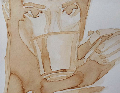 Coffee Stain Portrait