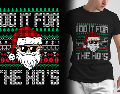Christmas typography t shirt design