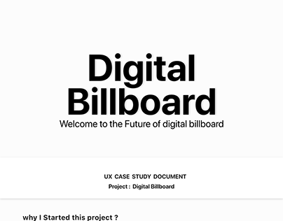 digital billboard ux case study