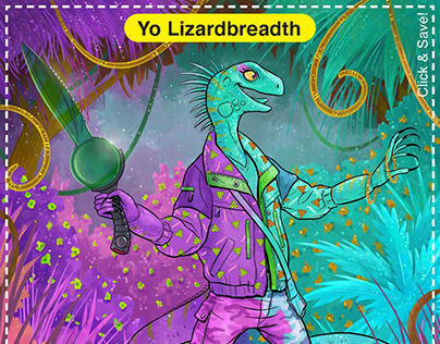 Yo Lizardbreadth Card