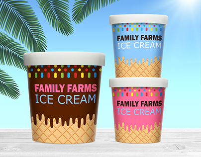 Logo for an ice cream shop