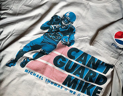 Can't Guard Mike. Pepsi Michael Thomas T-shirt Promo