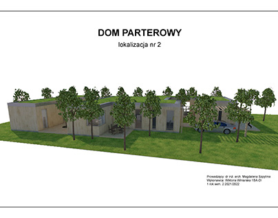 Dom parterowy - 1 projekt