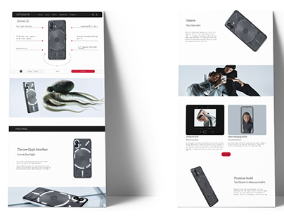 Redesigning the Nothing phone 2 website landing page