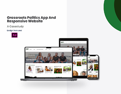 Grassroot politics app and responsive website