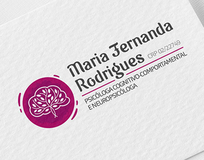 Id. Visual - Psicóloga Maria Fernanda Rodrigues