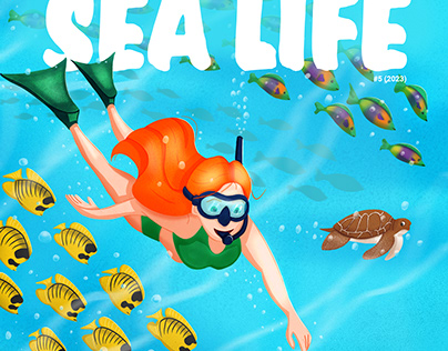 Sea Life Magazine Illustration
