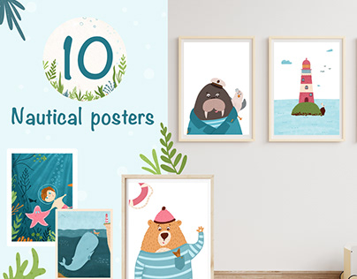 10 Nautical Posters for kids