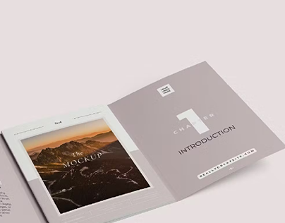 Book with to Cover Mockups