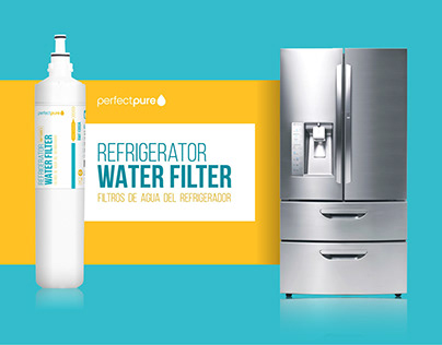 Label design refrigerator WATER FILTER