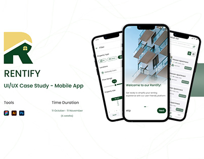 Rentify - UI/UX Case Study (Mobile App)