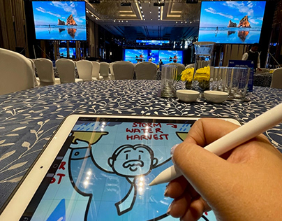 Live Doodling for TATA Steel conference