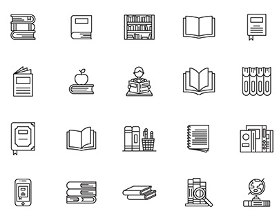 20 Book Icons