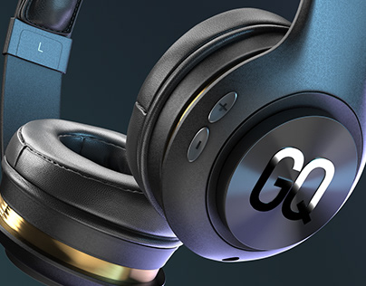 GQ Headphones CGI