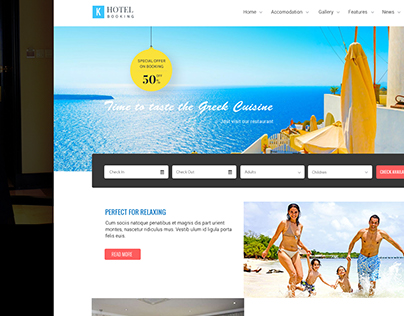 Luxury Hotel Website design
