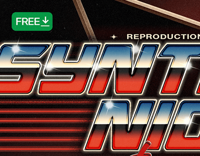 SYNTHETIC NIGHT — FREE 80s TEXT EFFECT