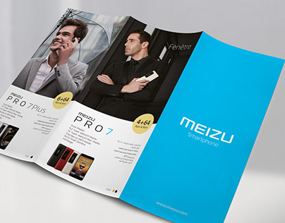 3 Fold Catalog Design For MEIZU Smartphones.