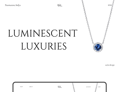 Project thumbnail - jewerly website | Luminescent Luxuries | UX/UI