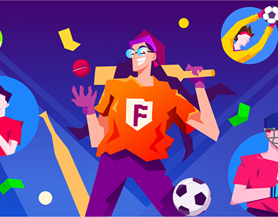 Fantasy Sports - Illustrations and icons