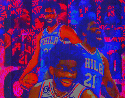 2023 NBA MVP Joel Embiid Poster Art