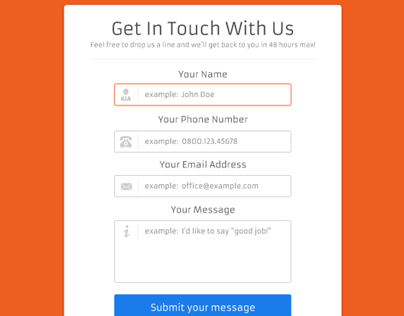 Freebie PSD: Clean Contact Form