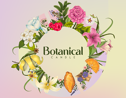 Botanical Candle / Rebranding and illustrated packaging