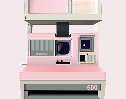 Polaroid 600 vector illustration