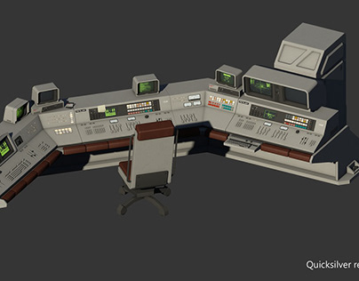 Retro Sci-Fi Control Desk 1