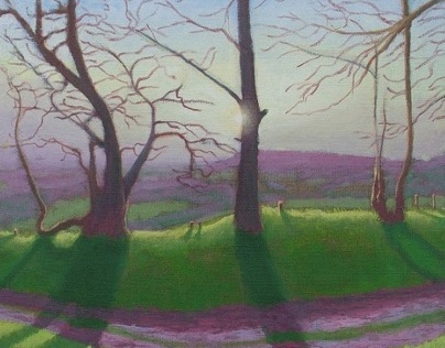 Lewesdon Path, oil on canvas, 2011-12