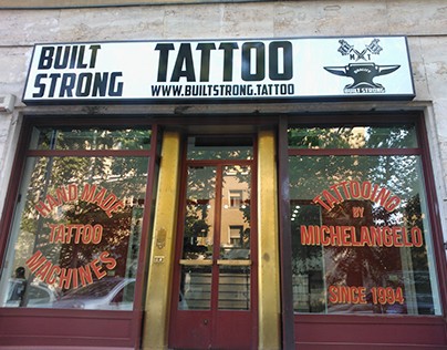 Pre spaced Tattoo Shop Window