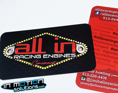 All In Racing Engines Business Card