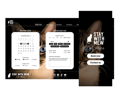 Cat Sitting Site - Case Study Google UX Design Course