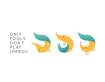 Improv training logo design