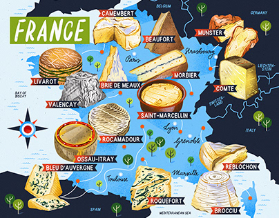 Cheese Map France