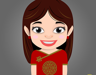 Chinese Girl Illustration