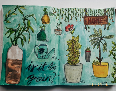 Sketch your houseplants or garden!