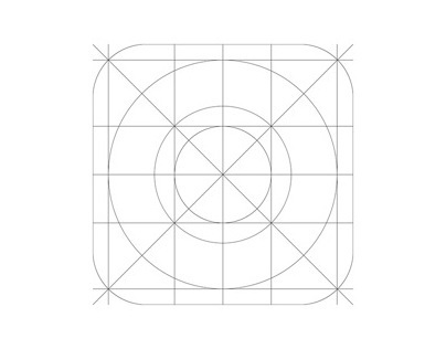 iOS7 Icon Grid Template