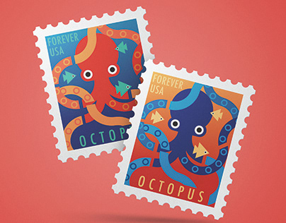 Postage Stamp - Octopus