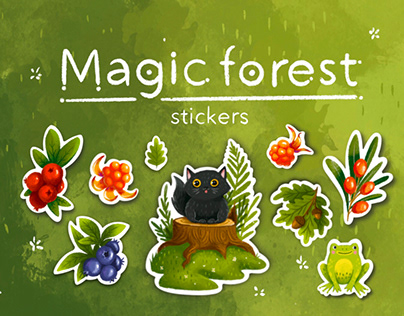 Stickers “Magic forest”