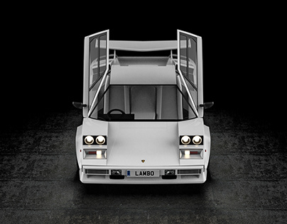 Lamborghini Countach 5000 QV Alias CAD Model