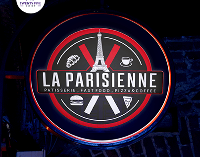 Logo design for "LA PARISIENNE"