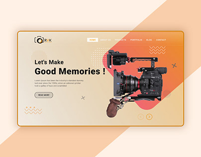 Cameras Creative Website | UI/UX Design