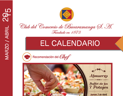 El Calendario Marzo y Abril 2015 CLUB DEL COMERCIO