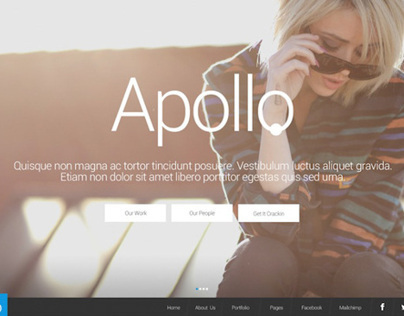 Apollo. A Wordpress Showcase Theme