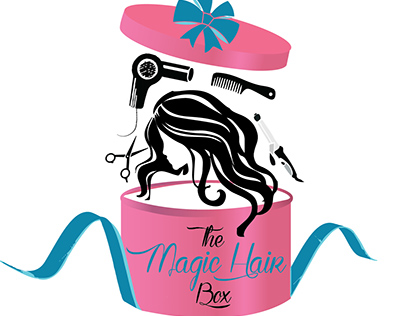 The Magic Hair Box Hair Salon Logo